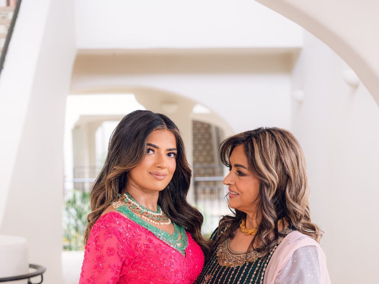 Seema and Surie together, candid